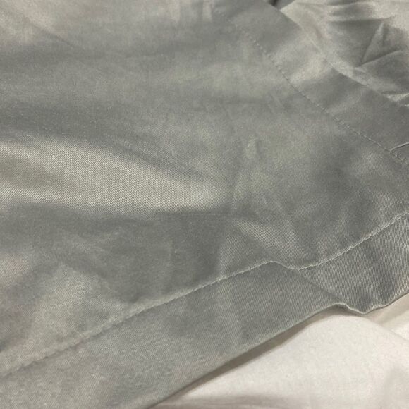 Hotel Collection Bedskirt. Color: Silver/Grey - Picture 4 of 4